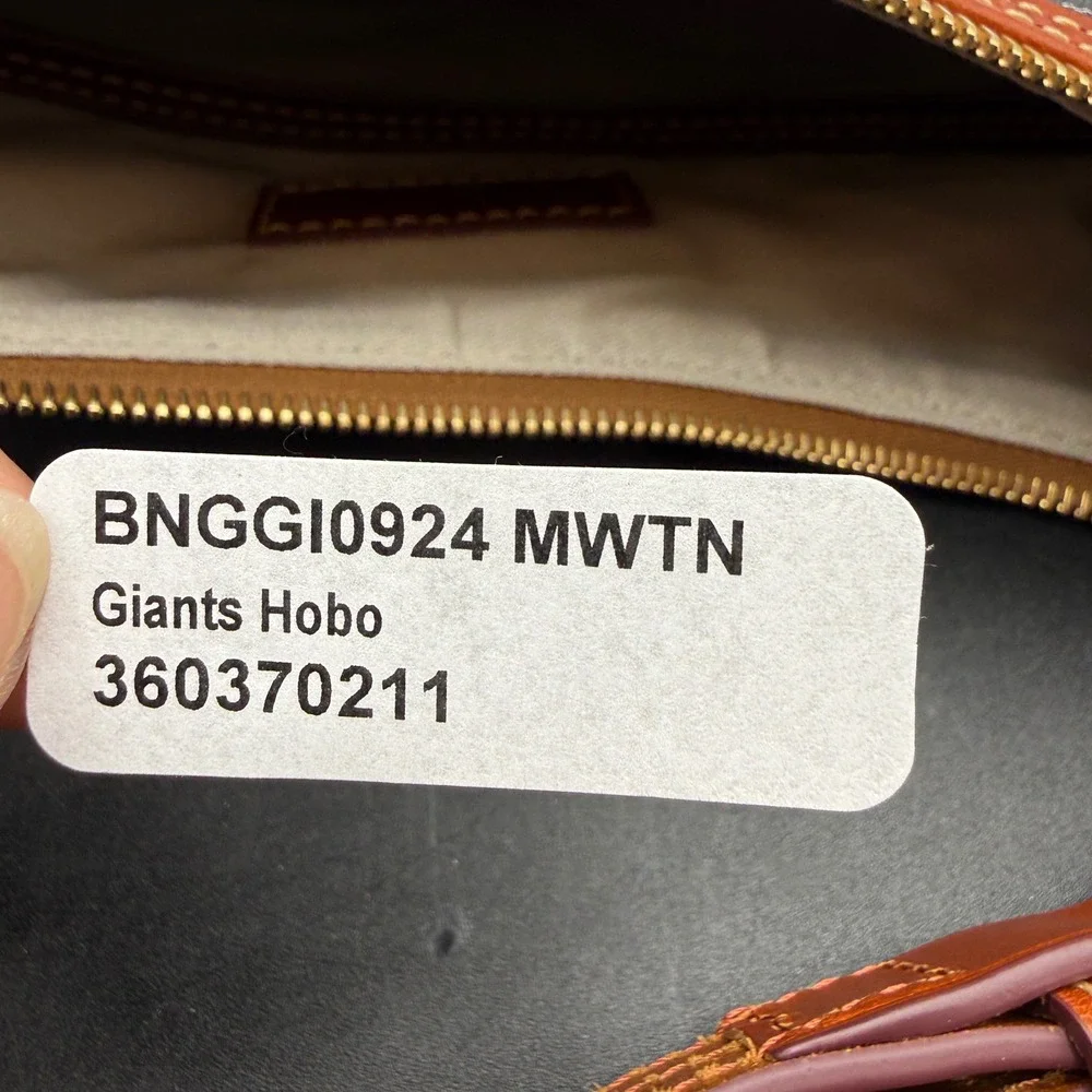 Dooney Bourke San Francisco Giants Game Day Hobo Bag Womens MLB Baseball Sporty